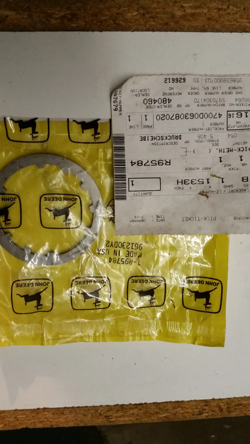 R95784 John Deere R95784 Thrust washer